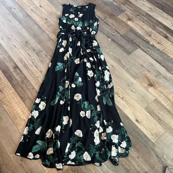 Lulu's Magnolia Blooms Black Floral
Print Maxi Dress size m - Picture 1 of 12